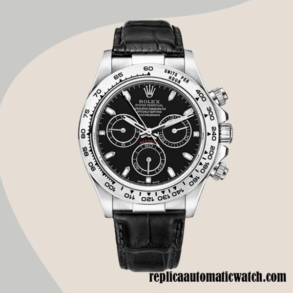 replica automatic Rolex Daytona Rolex Calibre 7750 Men's 116519 Black-tone 15mm - Image 2