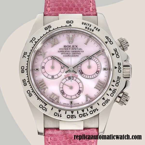 replica automatic Rolex Daytona Men's 116519 Mingzhu Engine Pink Dial 15mm