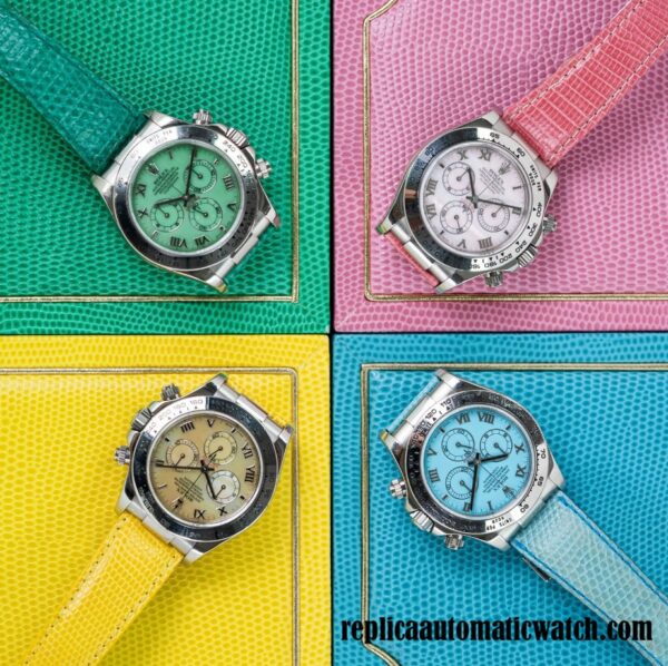 replica automatic Rolex Daytona Men's 116519 Mingzhu Engine Pink Dial 15mm - Image 4