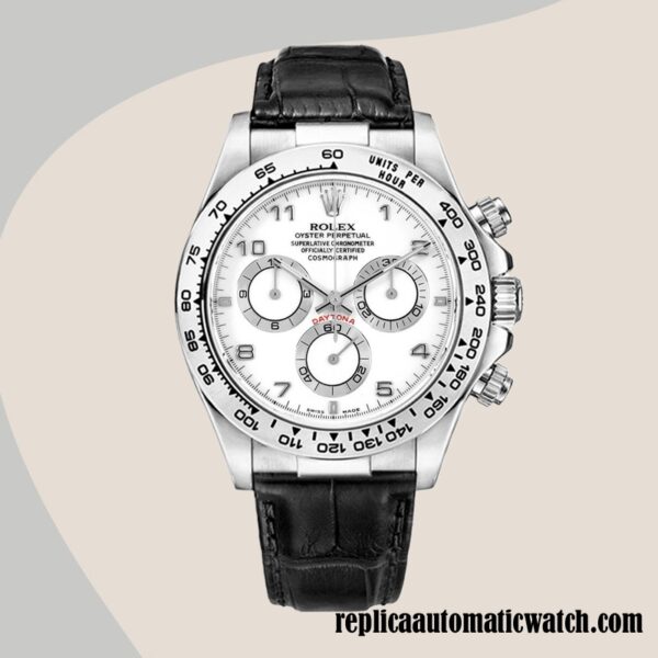 replica automatic Rolex Daytona 116519 Men's Rolex Calibre 7750 Automatic White Dial - Image 2