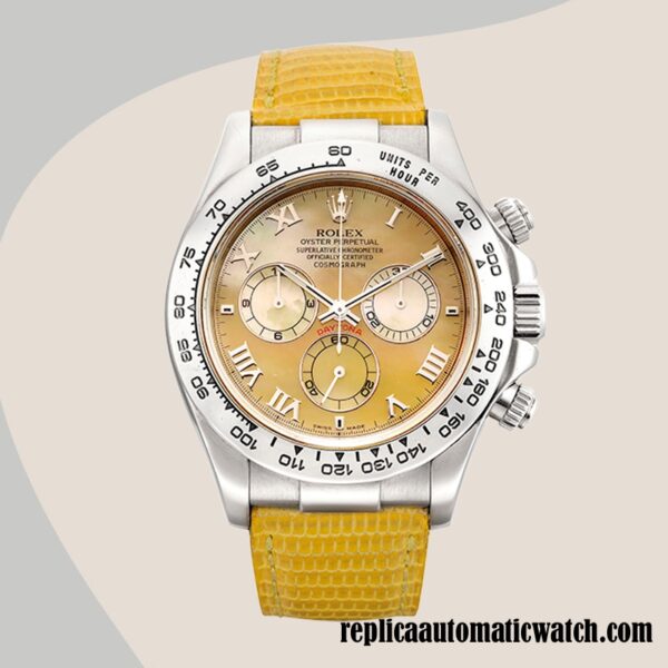 replica automatic Rolex Daytona 116519 Men's Mingzhu Engine 15mm Yellow-tone - Image 2