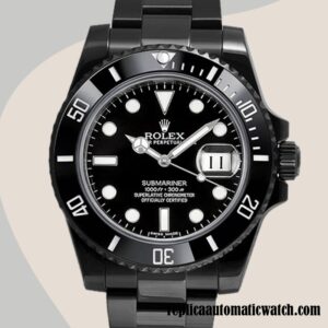 replica automatic Rolex Submariner Men's Rolex Calibre 2836/2813 116610 Black Dial Hands and Markers