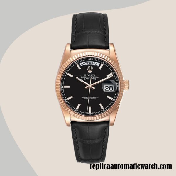 replica automatic Rolex Day-Date 118135 Rolex Calibre 2836/2813 Men's Hands and Markers - Image 2