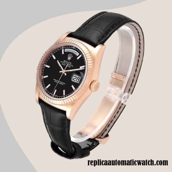replica automatic Rolex Day-Date 118135 Rolex Calibre 2836/2813 Men's Hands and Markers - Image 3