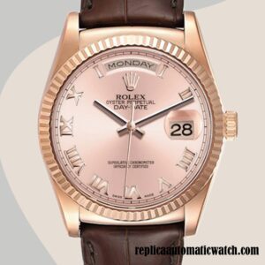 replica automatic Rolex Day-Date Rolex Calibre 2836/2813 Men's 118135 Brown-tone 12mm