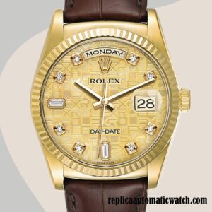 replica automatic Rolex Day-Date Rolex Calibre 2836/2813 Men's m118138-0087 Champagne Jubilee Dial