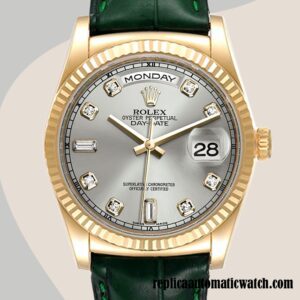 replica automatic Rolex Day-Date Men's m118138-0135 Rolex Calibre 2836/2813 Automatic Green-tone
