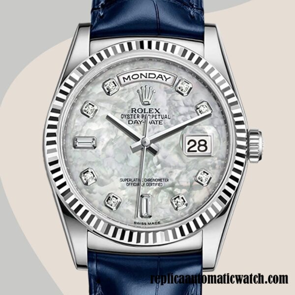 replica automatic Rolex Day-Date Rolex Calibre 2836/2813 Men's m118139-0090 Automatic Mother of Pearl Dial