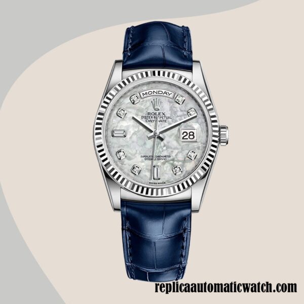 replica automatic Rolex Day-Date Rolex Calibre 2836/2813 Men's m118139-0090 Automatic Mother of Pearl Dial - Image 2
