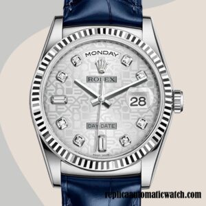 replica automatic Rolex Day-Date m118139-0092 Men's Rolex Calibre 2836/2813 Silver Jubilee Dial