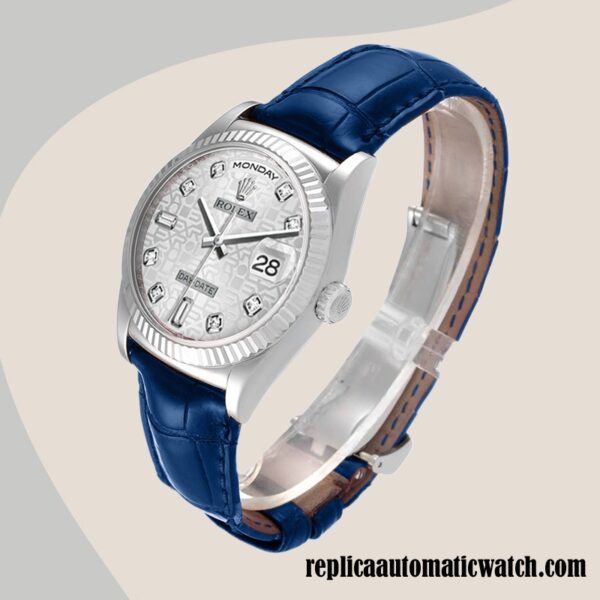 replica automatic Rolex Day-Date m118139-0092 Men's Rolex Calibre 2836/2813 Silver Jubilee Dial - Image 3