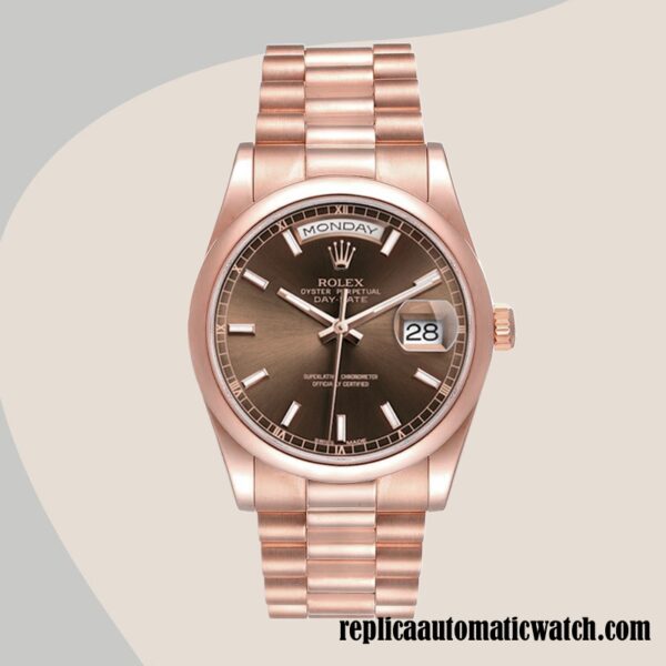 replica automatic Rolex Day-Date Men's Rolex Calibre 2836/2813 118205 12mm - Image 5