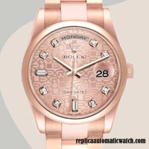replica automatic Rolex Day-Date m118205f-0062 Rolex Calibre 2836/2813 Men's Rose Gold-tone