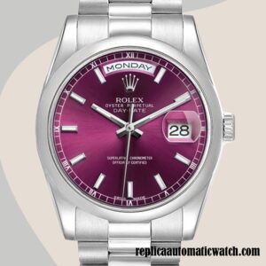 replica automatic Rolex Day-Date Rolex Calibre 2836/2813 Men's 118206 Cherry Dial