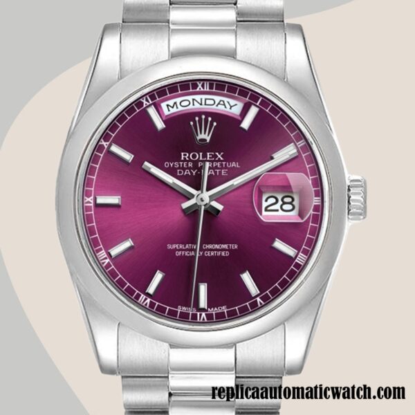 replica automatic Rolex Day-Date Rolex Calibre 2836/2813 Men's 118206 Cherry Dial