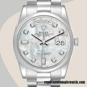 replica automatic Rolex Day-Date 118206 Rolex Calibre 2836/2813 Men's Silver-tone Automatic