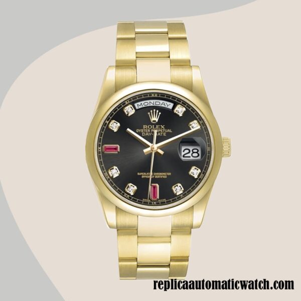 replica automatic Rolex Day-Date 118208 Rolex Calibre 2836/2813 Men's 12mm - Image 2