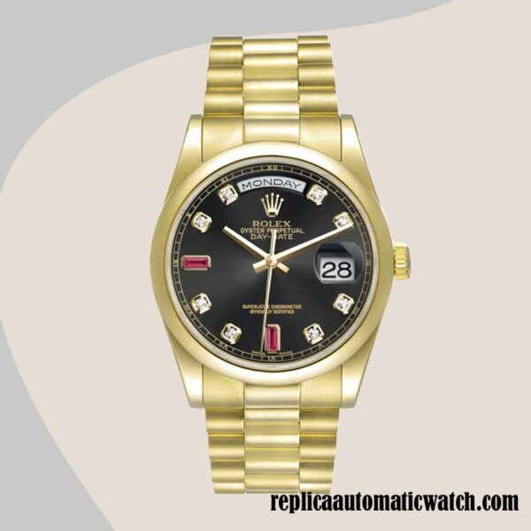 replica automatic Rolex Day-Date 118208 Rolex Calibre 2836/2813 Men's 12mm - Image 5
