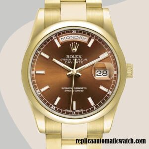 replica automatic Rolex Day-Date Rolex Calibre 2836/2813 m118208-0343 Men's Automatic 12mm