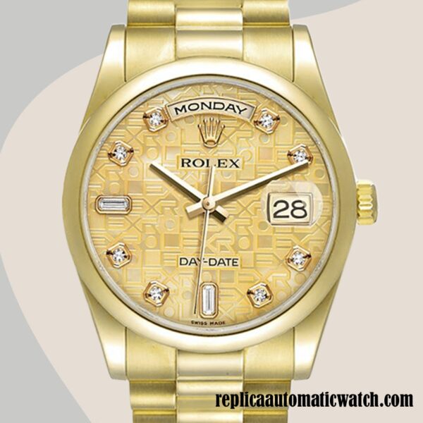 replica automatic Rolex Day-Date Rolex Calibre 2836/2813 Men's 118208 Automatic