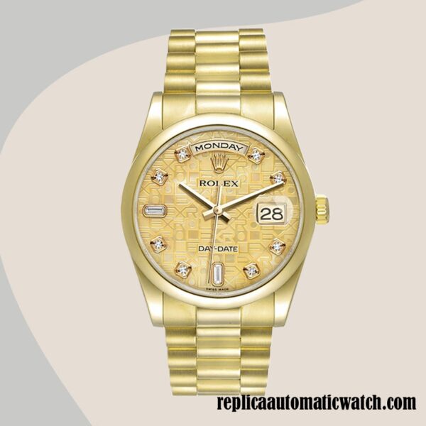 replica automatic Rolex Day-Date Rolex Calibre 2836/2813 Men's 118208 Automatic - Image 2