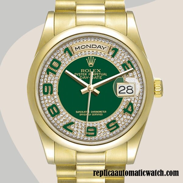 replica automatic Rolex Day-Date Men's Rolex Calibre 2836/2813 118208  12mm