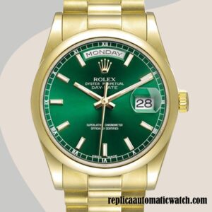 replica automatic Rolex Day-Date Rolex Calibre 2836/2813 Men's m118208-0349 Hands and Markers