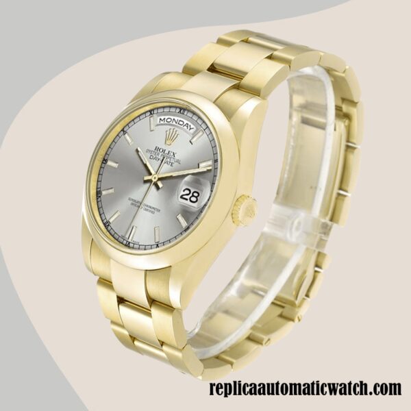 replica automatic Rolex Day-Date Rolex Calibre 2836/2813 118208 Men's Automatic Gold-tone - Image 3