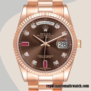 replica automatic Rolex Day-Date Men's Rolex Calibre 2836/2813 118235  Brown Dial