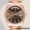 replica automatic Rolex Day-Date Men's 118235 Rolex Calibre 2836/2813 12mm Rose Gold-tone