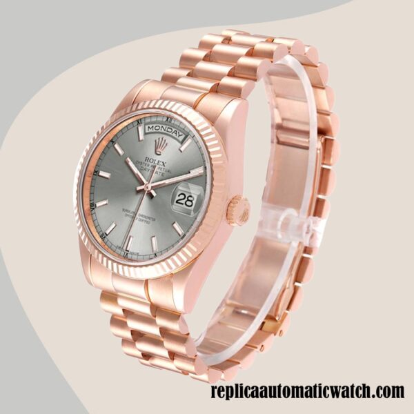 replica automatic Rolex Day-Date Men's Rolex Calibre 2836/2813 118235 Grey Dial - Image 3