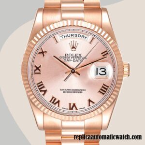 replica automatic Rolex Day-Date 118235F-0001 Rolex Calibre 2836/2813 Men's Rose Gold Dial