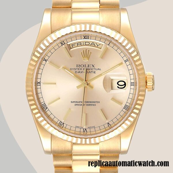 replica automatic Rolex Day-Date 118238 Rolex Calibre 2836/2813 Men's Hands