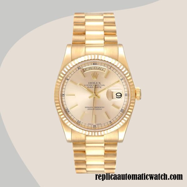 replica automatic Rolex Day-Date 118238 Rolex Calibre 2836/2813 Men's Hands - Image 2