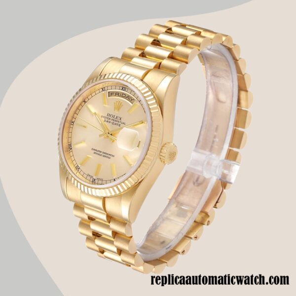 replica automatic Rolex Day-Date 118238 Rolex Calibre 2836/2813 Men's Hands - Image 3