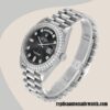 replica automatic Rolex Day-Date 118346 Men's Rolex Calibre 2836/2813 Black Dial - Image 3