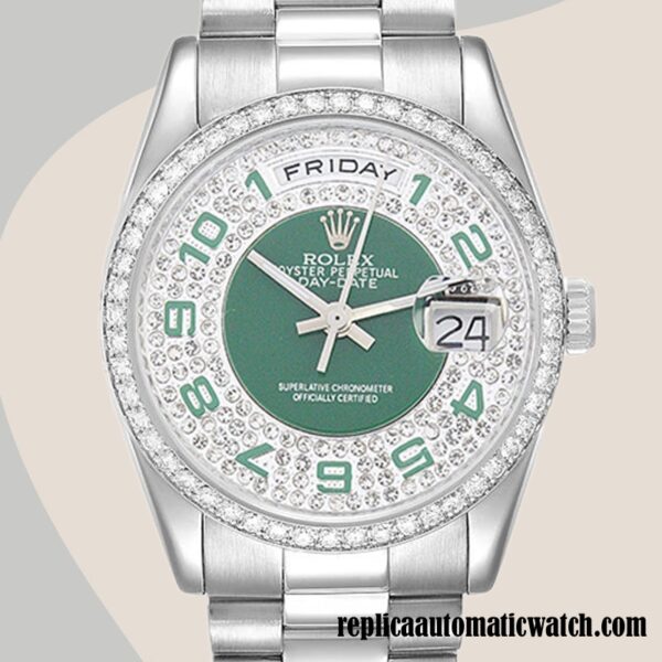replica automatic Rolex Day-Date 118346 Men's Rolex Calibre 2836/2813 12mm Hands