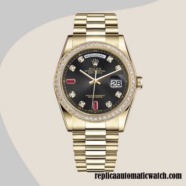 replica automatic Rolex Day-Date Rolex Calibre 2836/2813 m118348-0209 Men's Automatic - Image 2