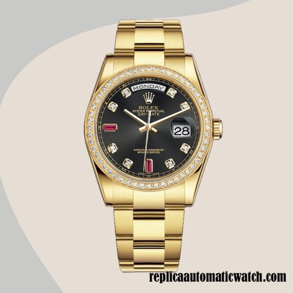 replica automatic Rolex Day-Date Rolex Calibre 2836/2813 m118348-0209 Men's Automatic - Image 5