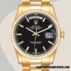 replica automatic Rolex Day-Date m118348-0208 Rolex Calibre 2836/2813 Men's Hands and Markers Black Dial