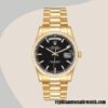 replica automatic Rolex Day-Date m118348-0208 Rolex Calibre 2836/2813 Men's Hands and Markers Black Dial - Image 2