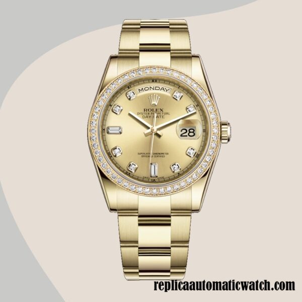 replica automatic Rolex Day-Date Rolex Calibre 2836/2813 m118348-0042 Men's 12mm Automatic - Image 5