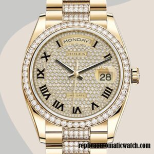 replica automatic Rolex Day-Date Men's m118348-0013 Rolex Calibre 2836 12mm