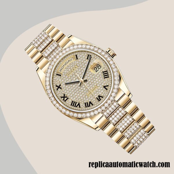 replica automatic Rolex Day-Date Men's m118348-0013 Rolex Calibre 2836 12mm - Image 3