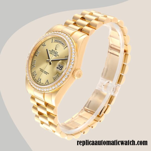 replica automatic Rolex Day-Date Men's 118348-0147 Rolex Calibre 2836/2813 - Image 3