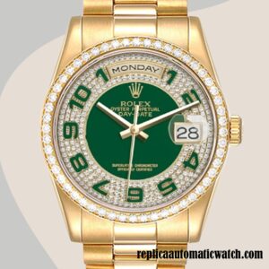 replica automatic Rolex Day-Date Rolex Calibre 2836/2813 118348-0054 Men's Gold-tone