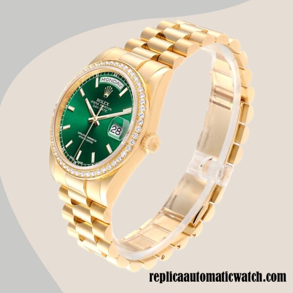 replica automatic Rolex Day-Date m118348-0225 Men's Rolex Calibre 2836/2813 Gold-tone - Image 3