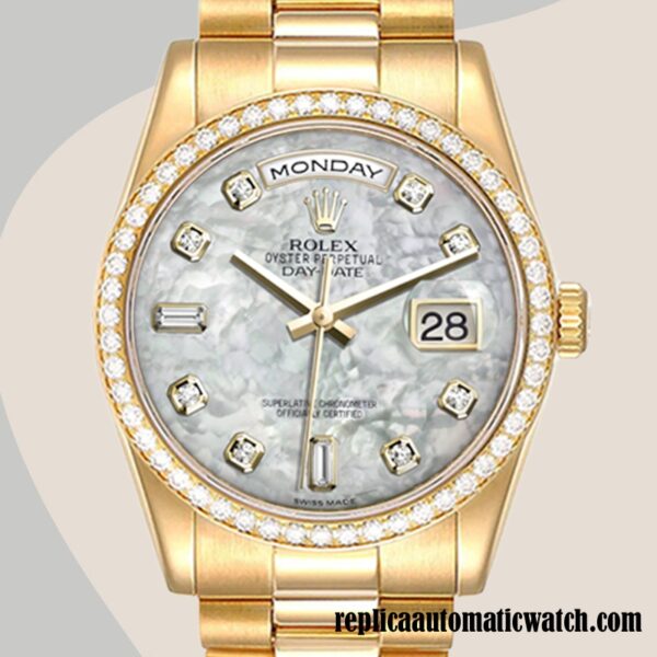 replica automatic Rolex Day-Date Rolex Calibre 2836/2813 Men's m118348-0100 12mm