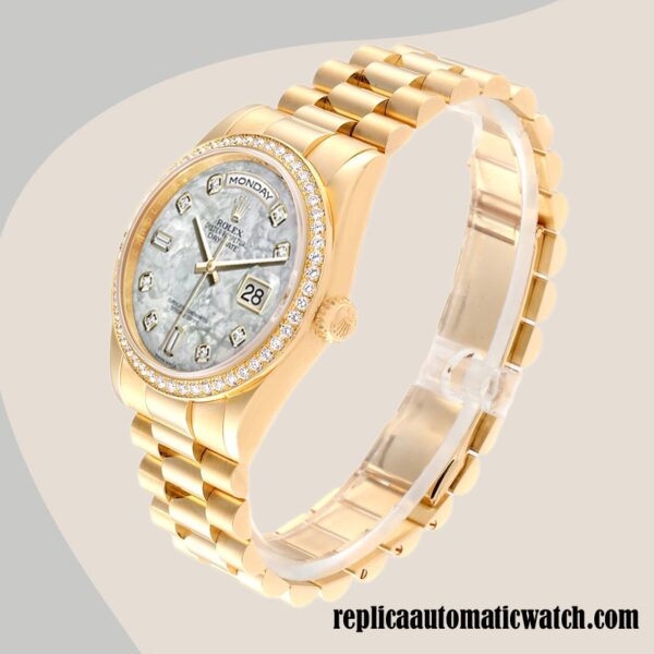 replica automatic Rolex Day-Date Rolex Calibre 2836/2813 Men's m118348-0100 12mm - Image 3