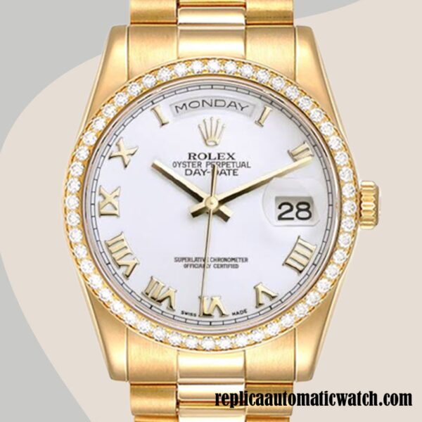 replica automatic Rolex Day-Date m118348-0150 Rolex Calibre 2836/2813 Men's